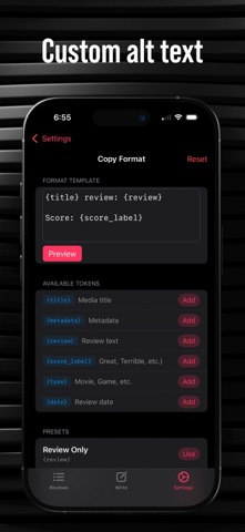 Quick Reviews screenshot