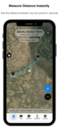 MGRS GPS Harita iPhone Ekran Görüntüsü 1