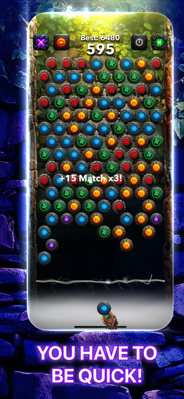 Screenshot #2 pour Bubble Runes - Combo Shoot