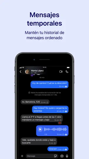 Captura de pantalla de Signal - Mensajería Privada en iPhone 2