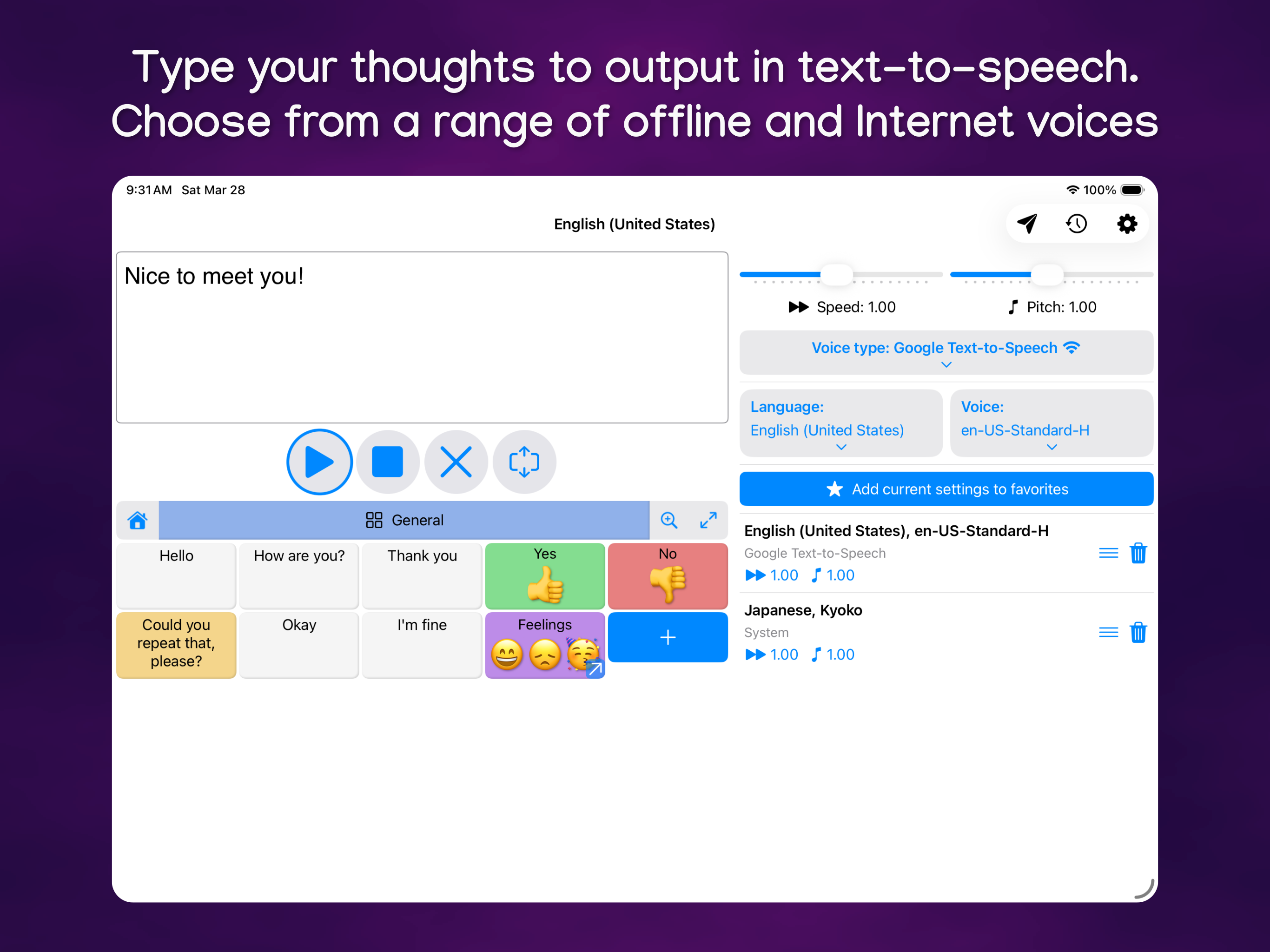 TypingTalk AAC screenshot 9