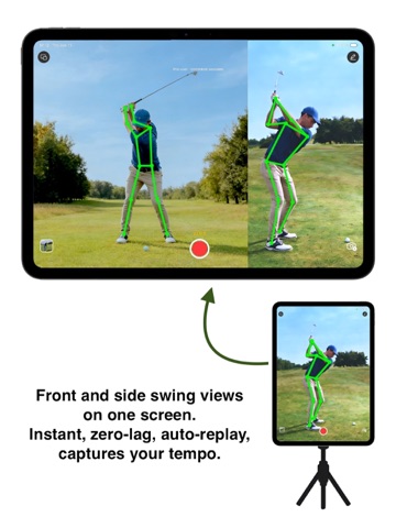 DualSwing: Golf Swing Analyzer iPad screenshot