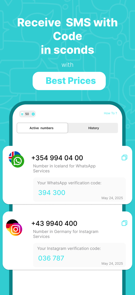 SimCode - Virtual Number SMS screenshot 3