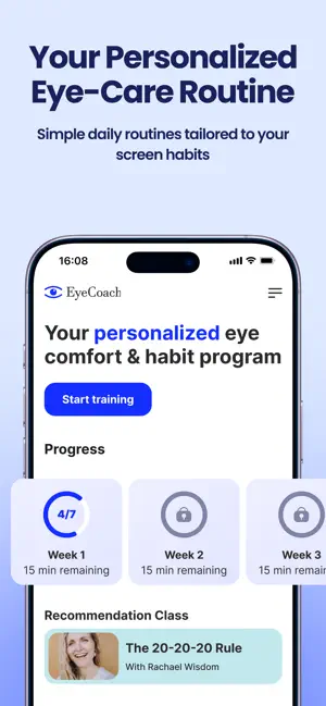 Eye Coach: exercises for eyes screenshot 2
