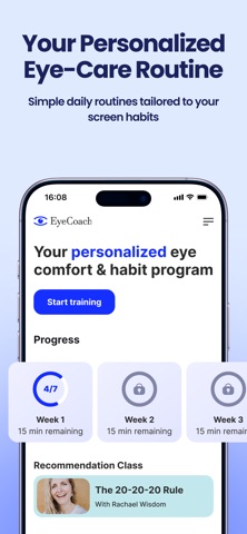 Eye Coach: exercises for eyes screenshot