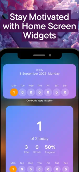 QuitPuff: Vape Tracker screenshot 2