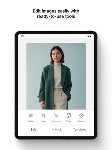 Pixelbin: AI Photo Editor iPad screenshot