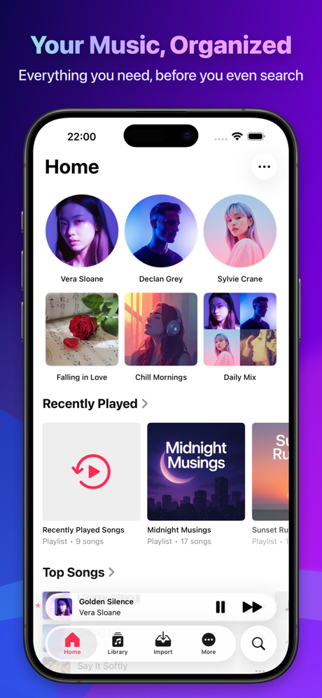 Synic - Offline Music Player screenshot 1