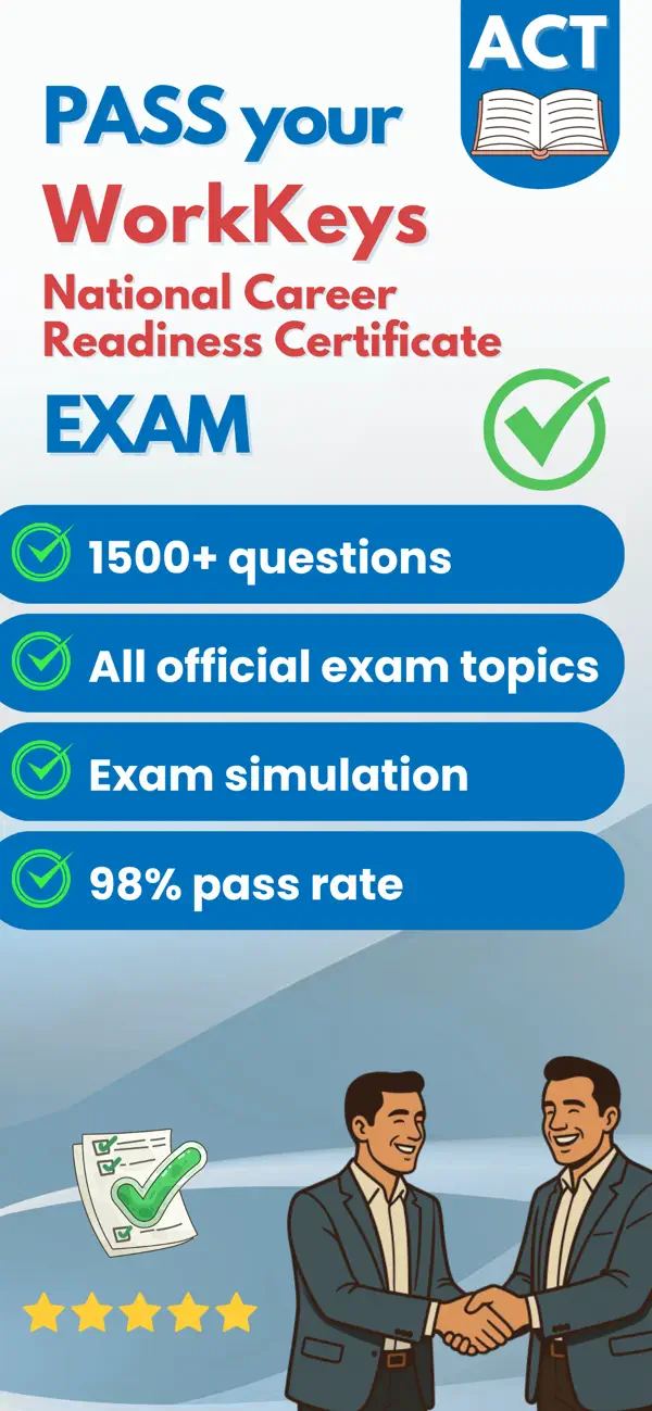 Screenshot #1 pour ACT WorkKeys Exam Prep 2026
