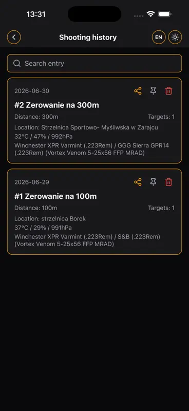 DOPE Long Range Shooting Log screenshot 6 of 10
