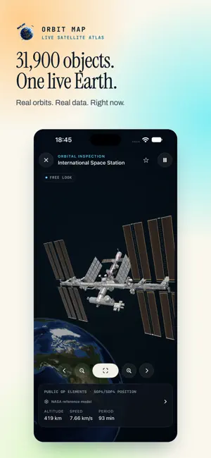 Orbit Map: Satellite Tracker screenshot 1