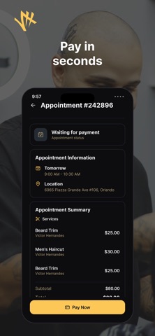 VH Pro Barbers iPhone screenshot