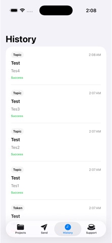Firebase Push Lab screenshot