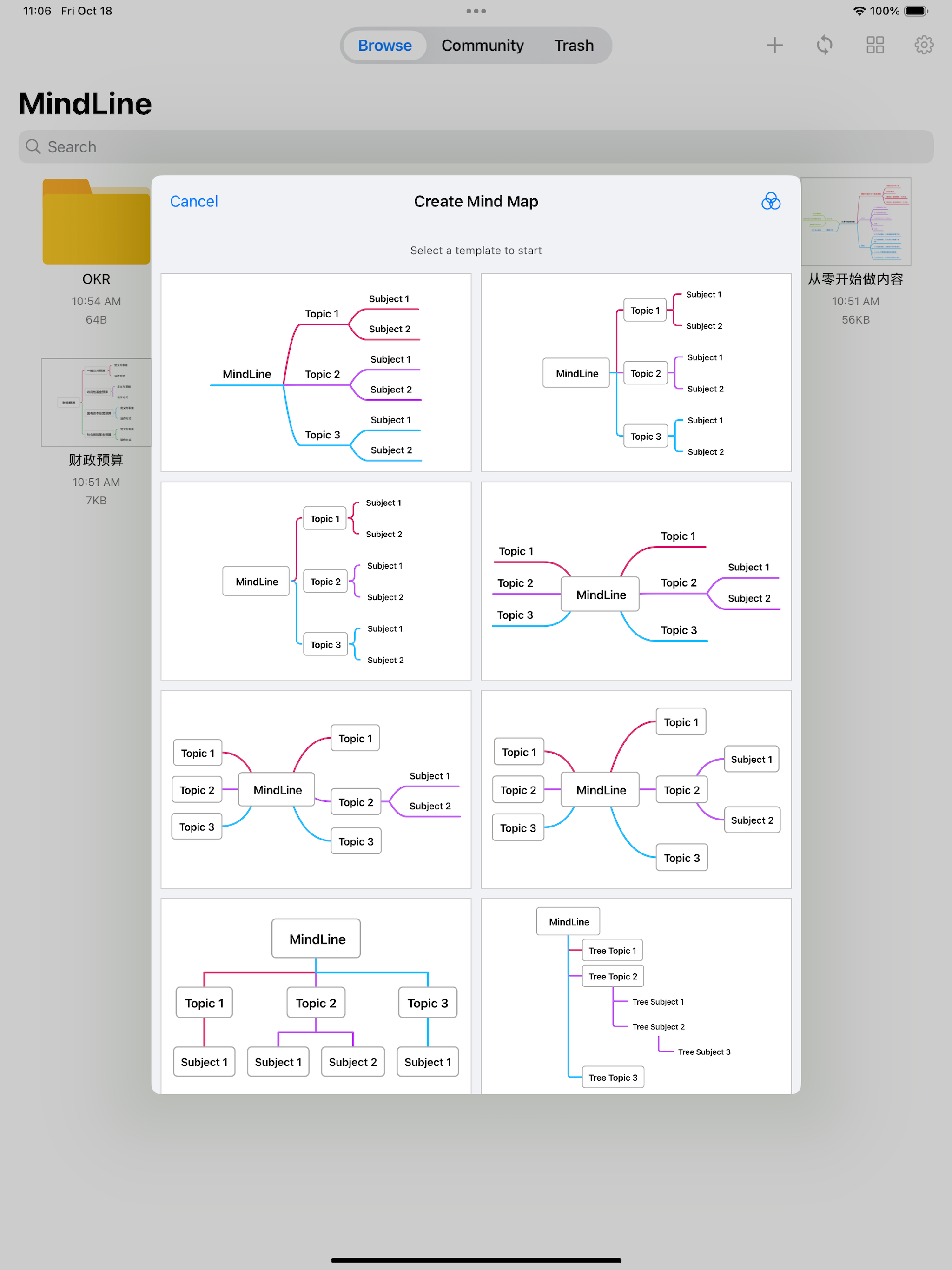 MindLine Mind Map