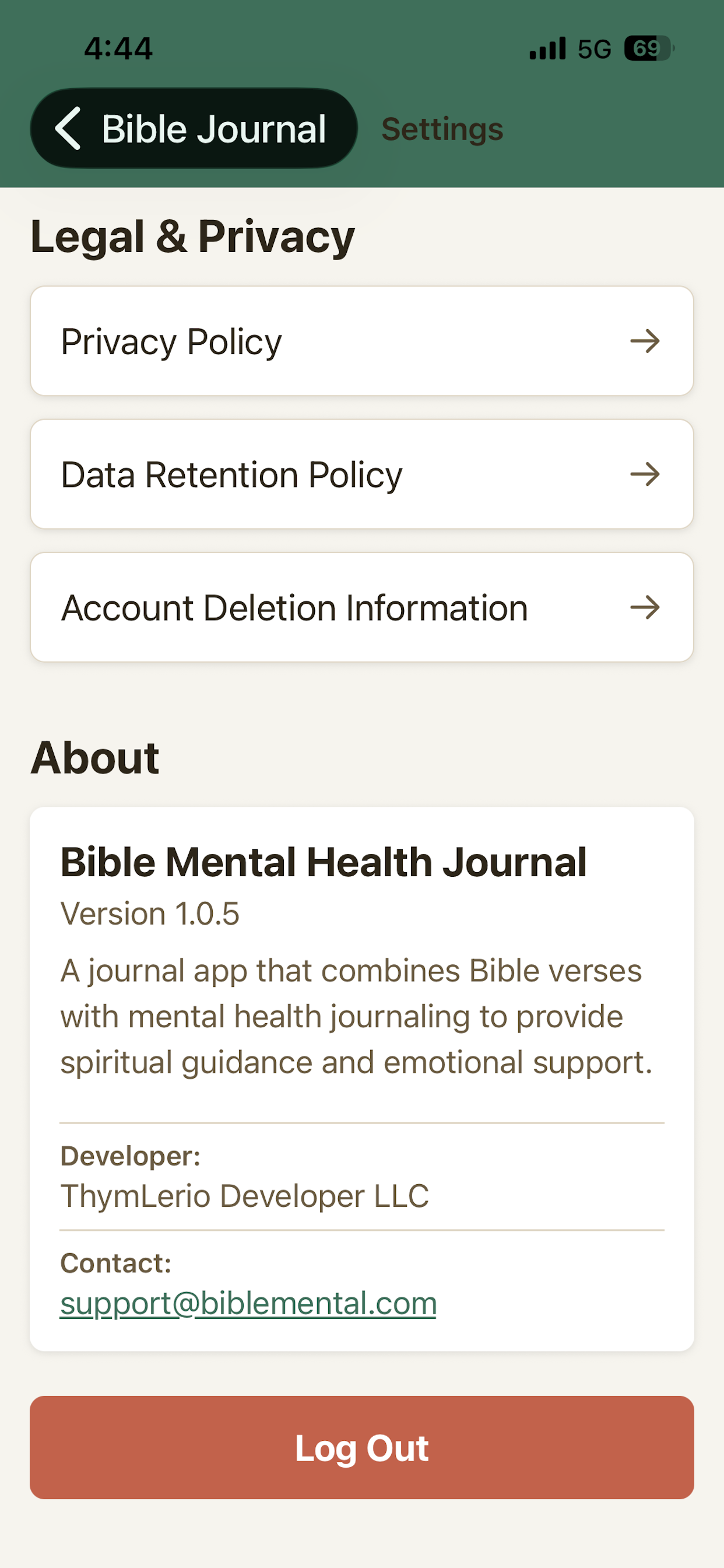 Bible Mental Health Journal