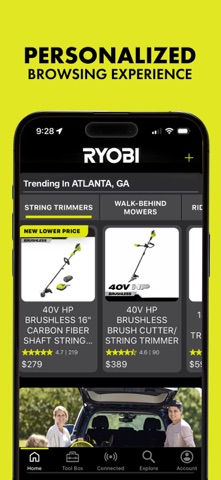 RYOBI iPhone screenshot