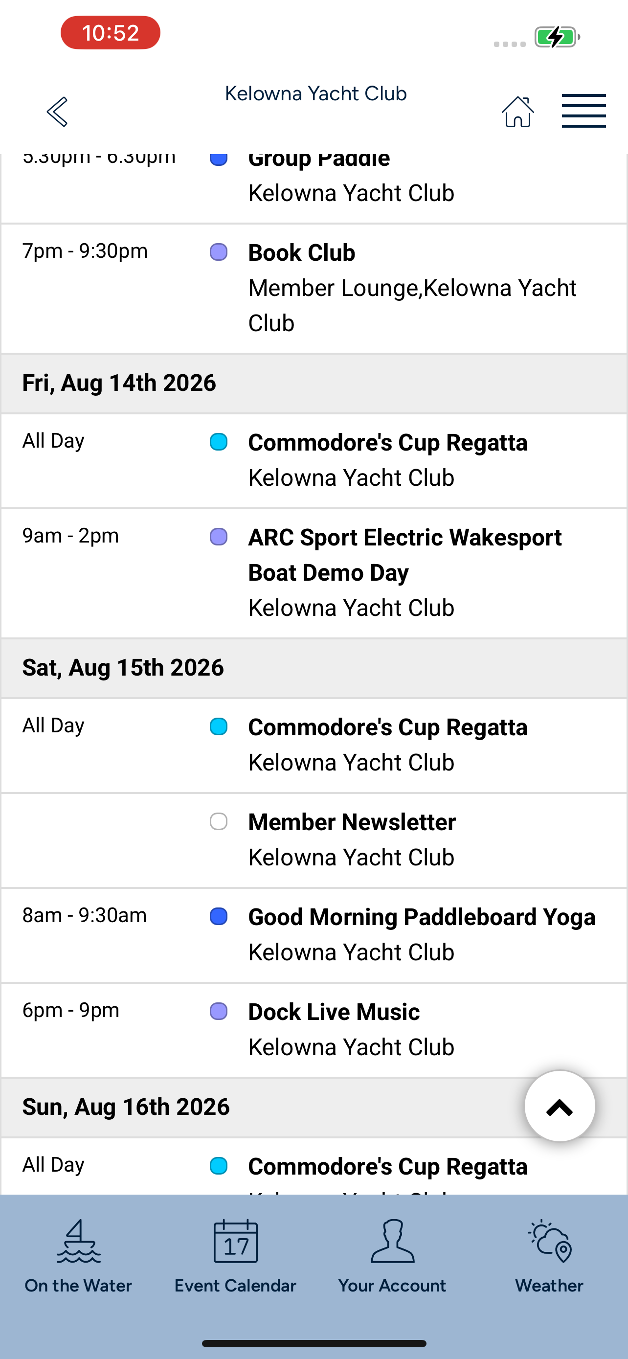 Kelowna Yacht Club screenshot 2