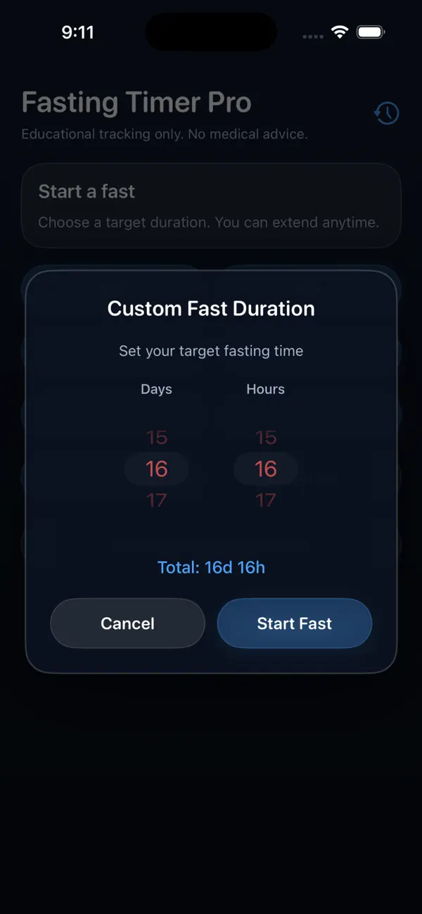 Screenshot #3 pour Fasting Timer Pro