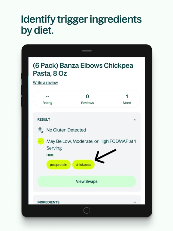 Spoonful: Food Scanner iPad screenshot 3 - Health & Fitness app