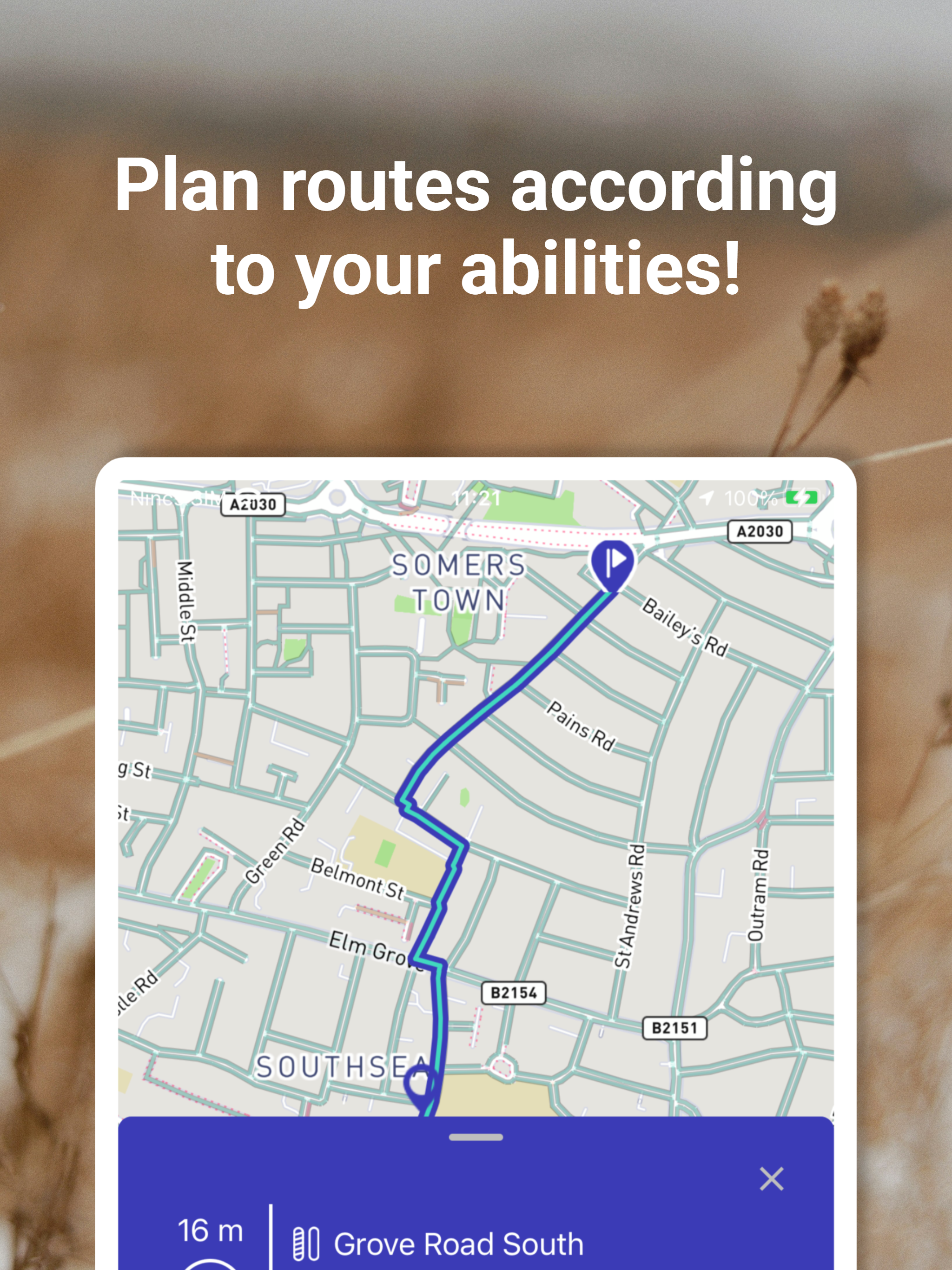 Route4U wheelchair navigation