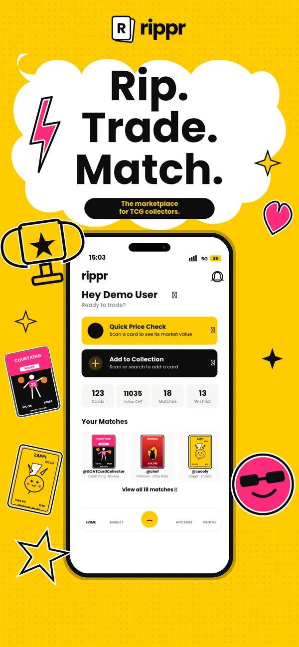 Screenshot #1 pour Rippr - Sammelkarten Markt