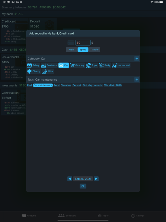 Screenshot #6 pour Handy Money Tracker