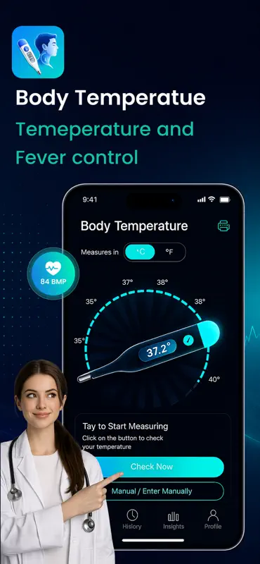 Body Temperature・Fever Checker screenshot 1 of 7