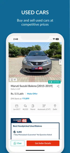 CarWale - Buy new, used cars4+_2