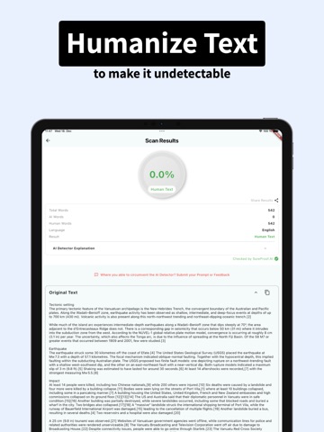SureProof: AI Detector iPad screenshot