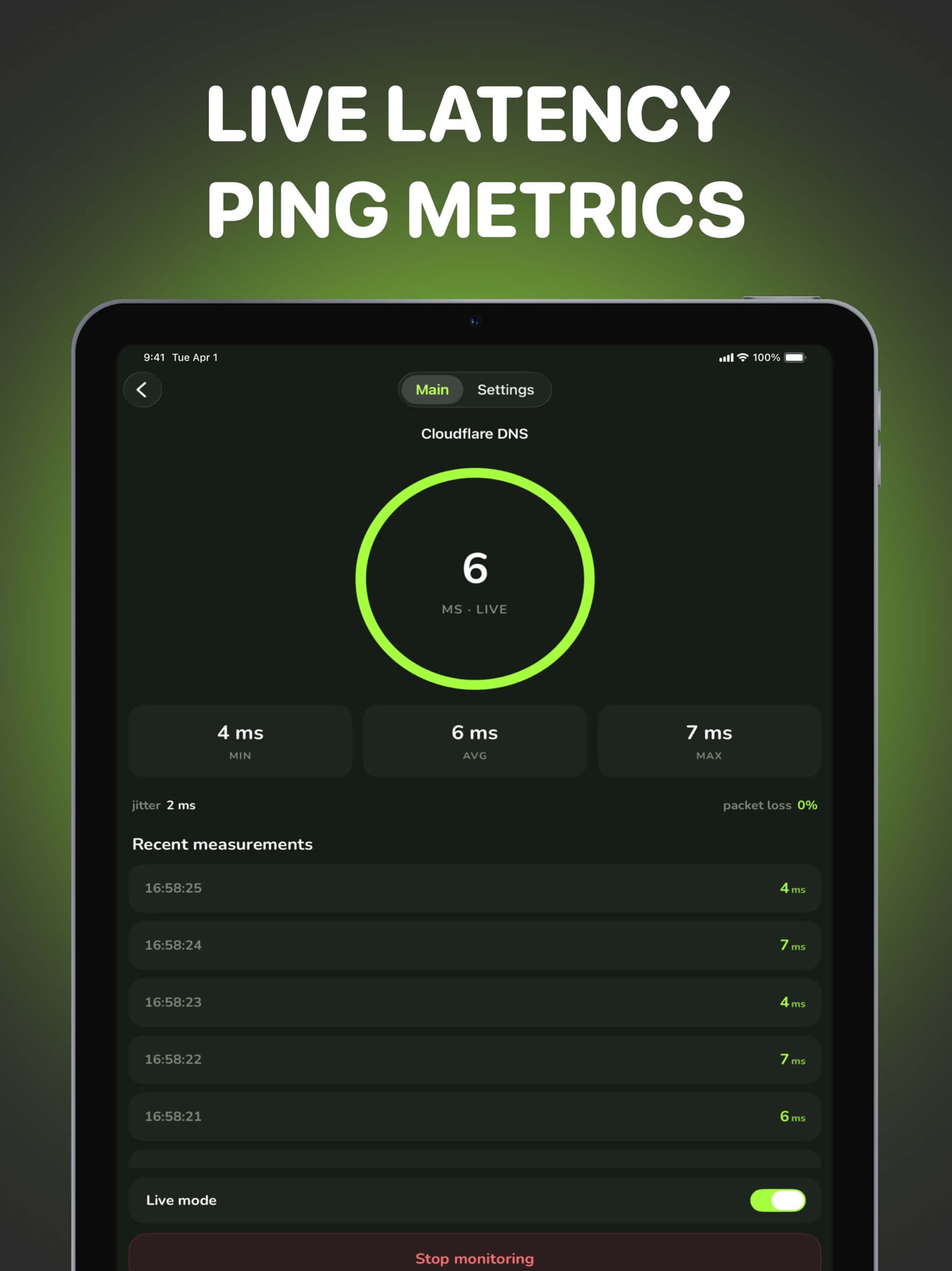 Screenshot 5 of PingRadar - Latency Tracker