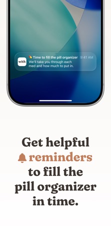 With – Pill Organizer Manager Screenshot 4 of 6