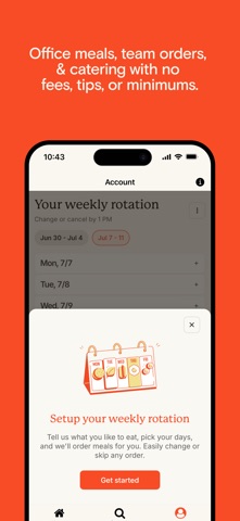 Picnic: Zero-fee office meals iPhone screenshot