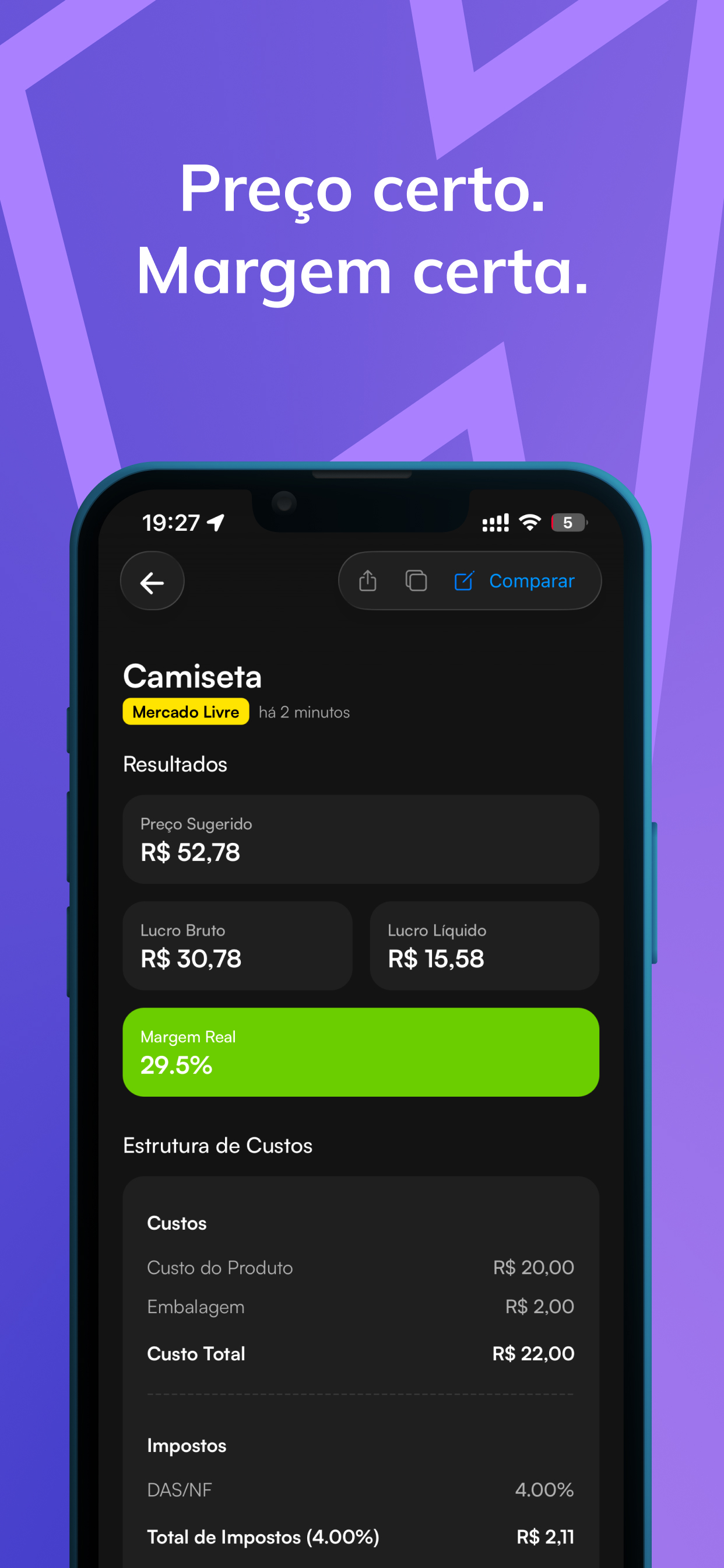Calculaço: Taxas e Lucro screenshot 7