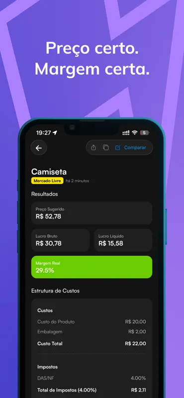 Calculaço: Taxas e Lucro screenshot 7 of 10