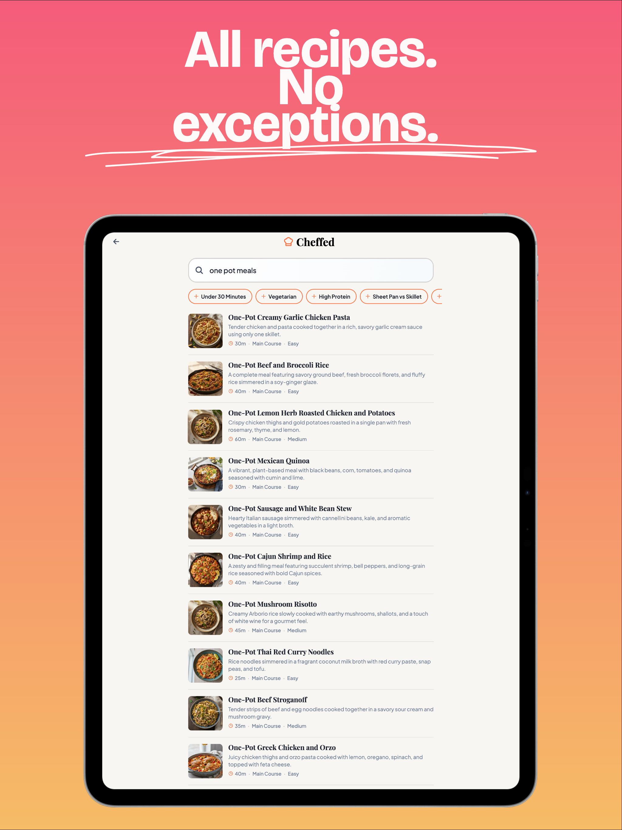 Cheffed: Personalized Recipes screenshot 8