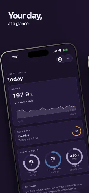 Lumis: GLP-1 Tracker screenshot 1