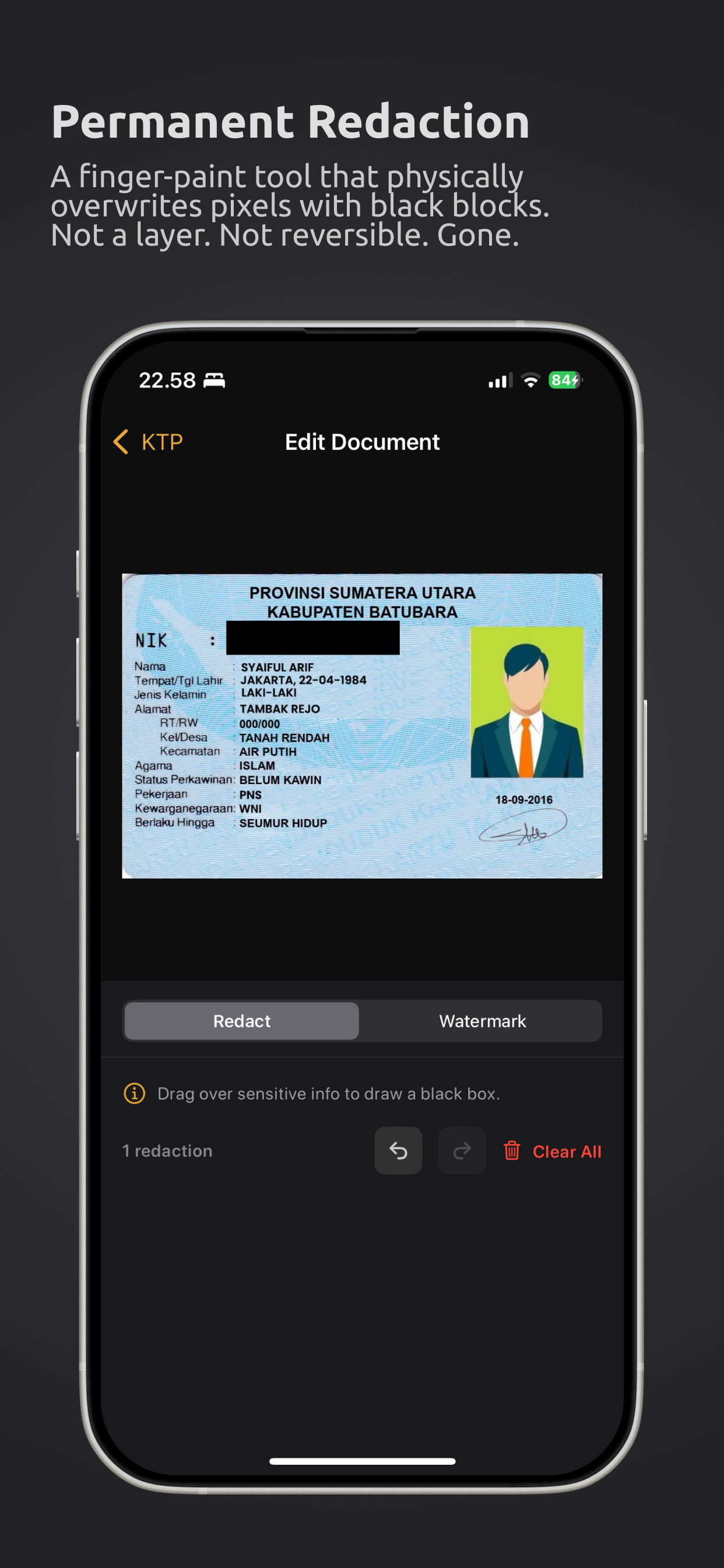 Dokum: Watermark & Redact ID