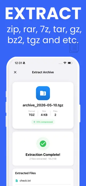 ZIP File Opener - UNZIP file screenshot 3
