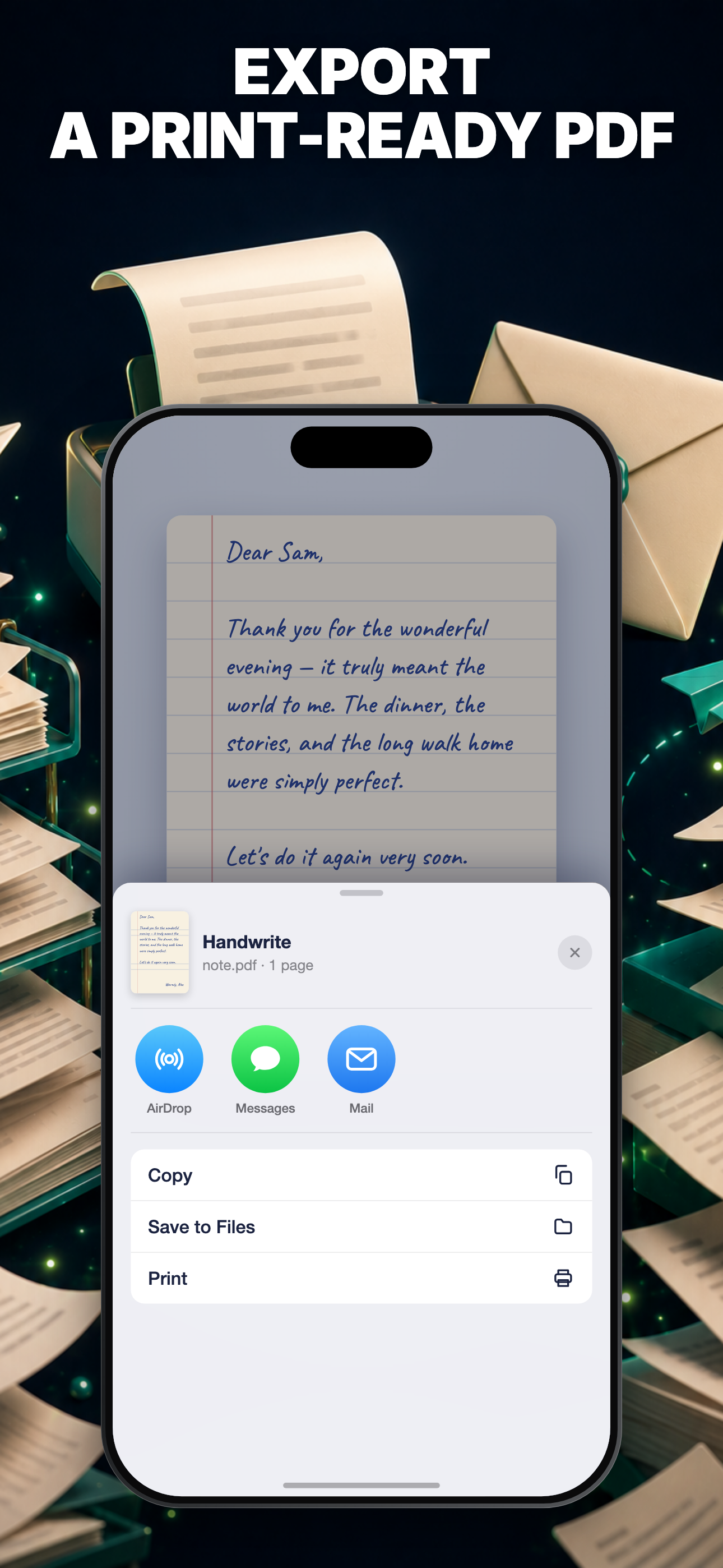 Handwrite: Notes & Letters screenshot 7