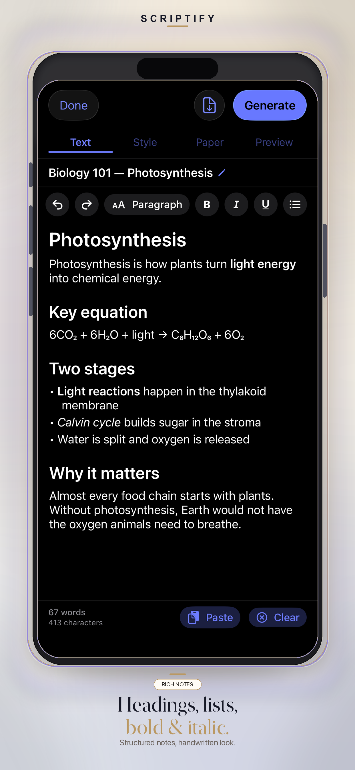 Scriptify: Text to Handwriting screenshot 7