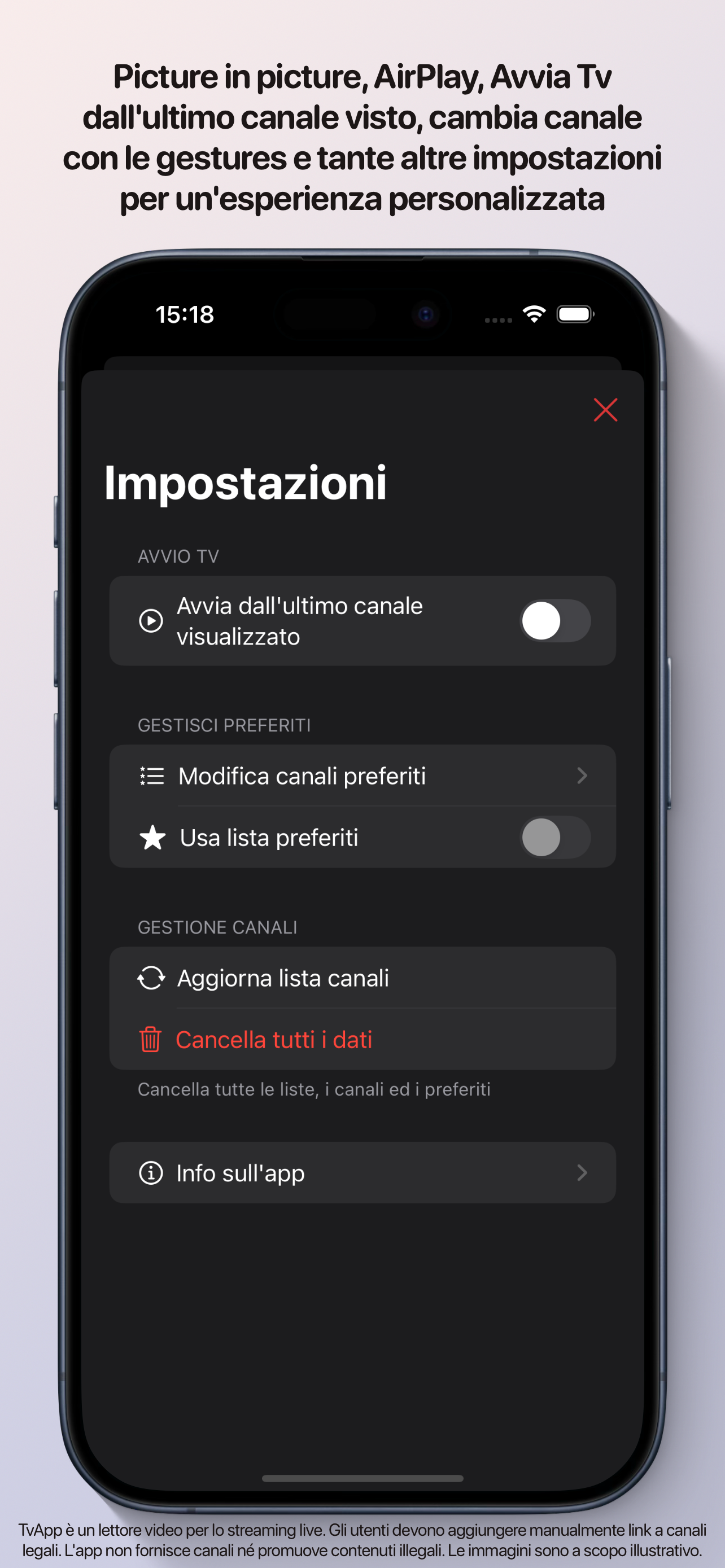TvApp - Live TV streaming