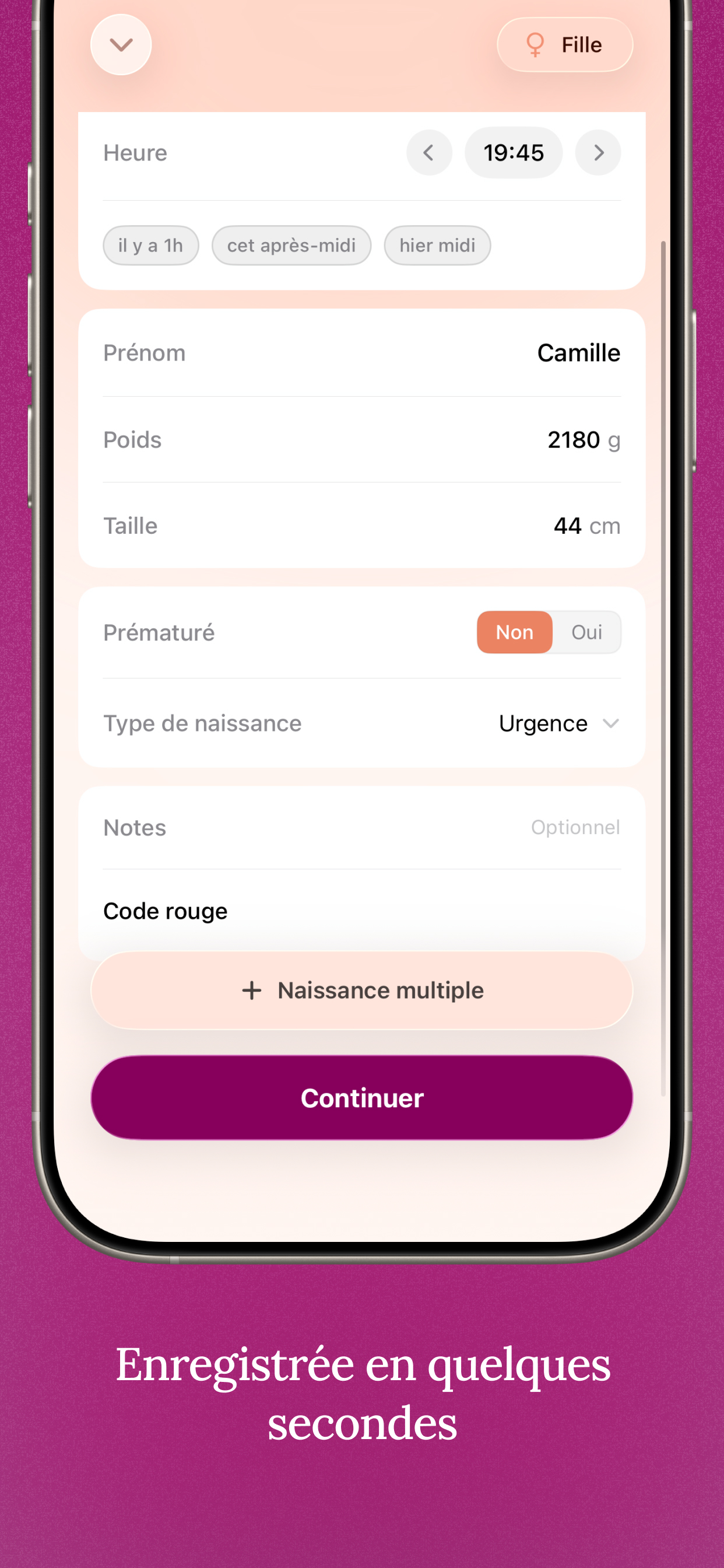 Aube — Carnet de naissance screenshot 3
