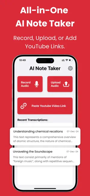 Voice Memos | AI Note Taker screenshot 1