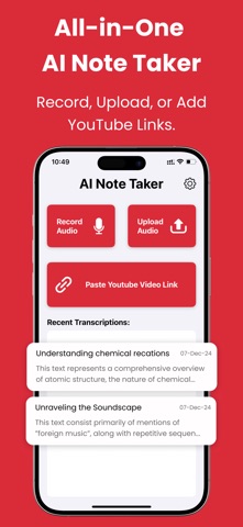 Voice Memos | AI Note Taker iPhone screenshot