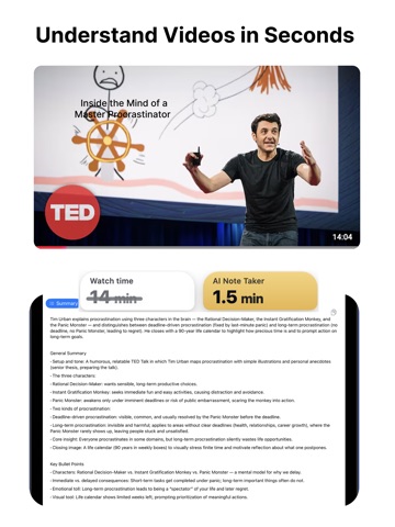 Video to Text - Transcribe AI iPad screenshot