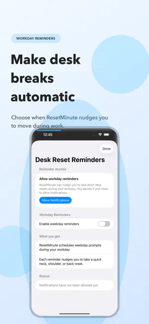 ResetMinute: Desk Breaks screenshot 3