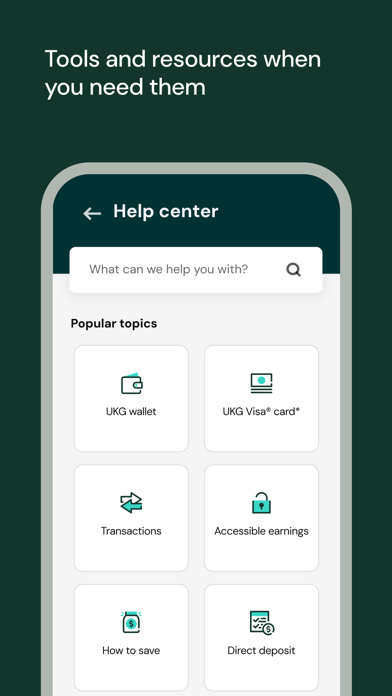 UKG Wallet iPhone screenshot 6 - Finance app