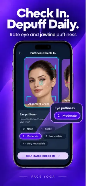 Face Yoga: Depuff & AI Scan screenshot 2