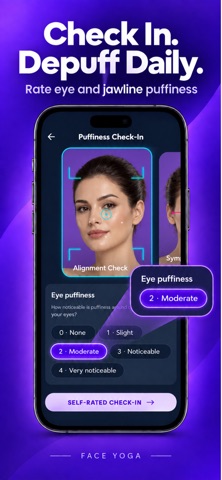 Face Yoga: Depuff & AI Scan Screenshot 2 of 7
