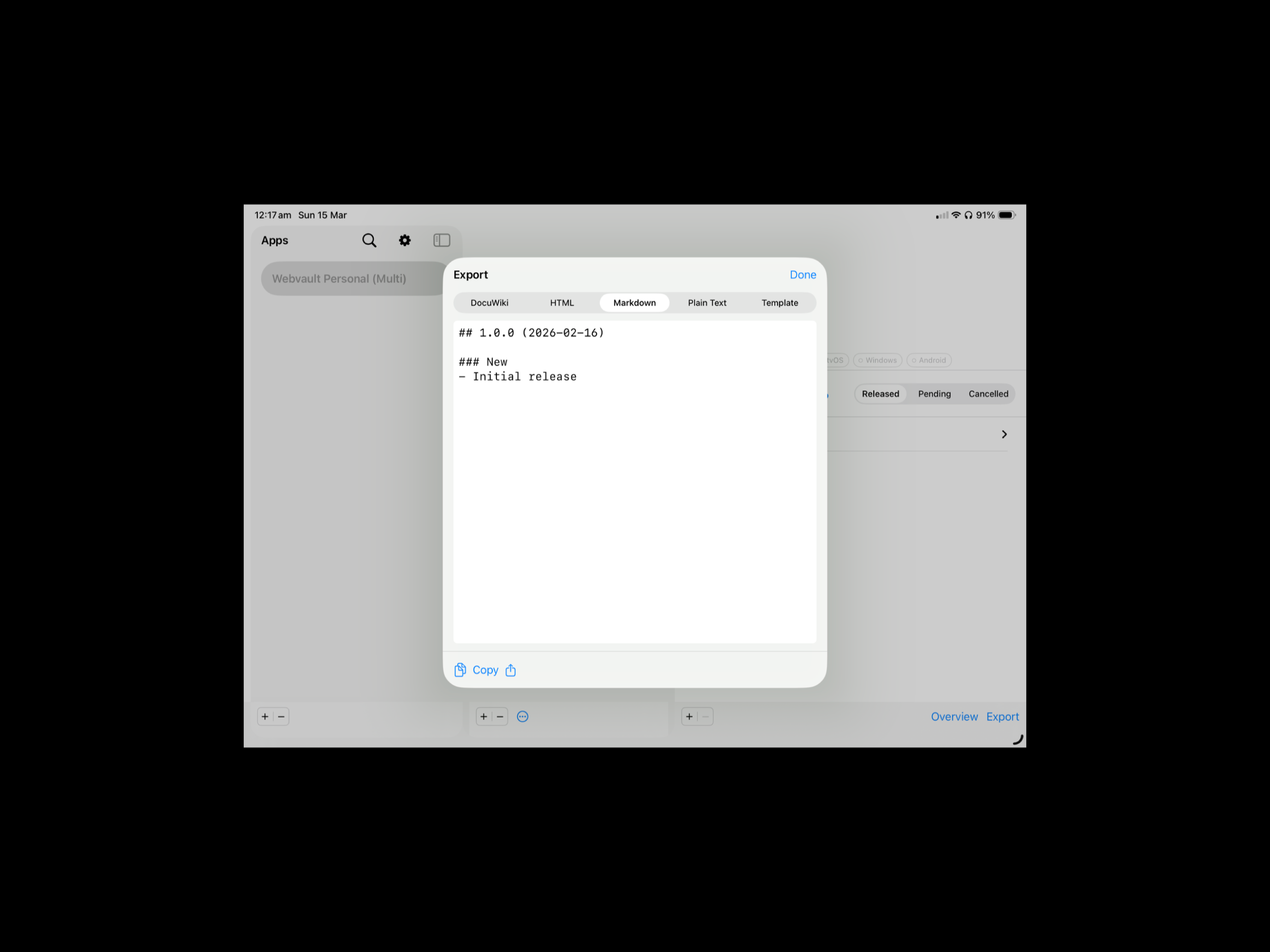 Release Version Tracker screenshot 8